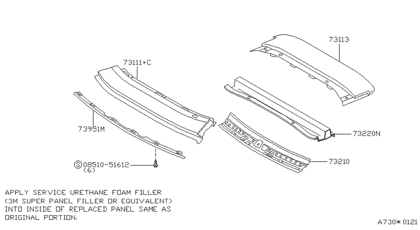 Roof panel & fitting