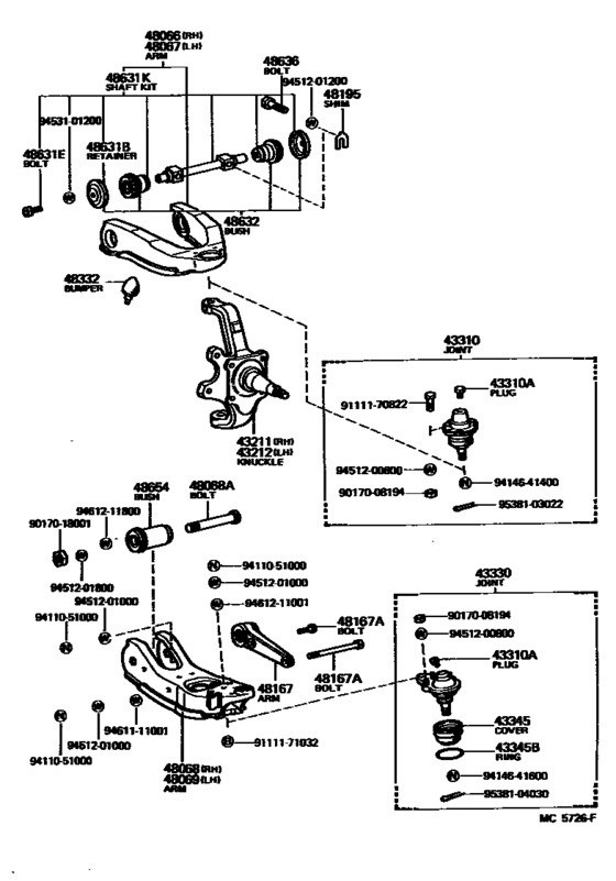 Front Axle Arm & Steering Knuckle