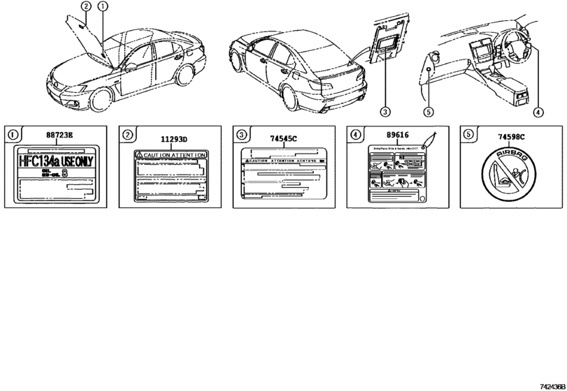 Caution Plate (Exterior & Interior)
