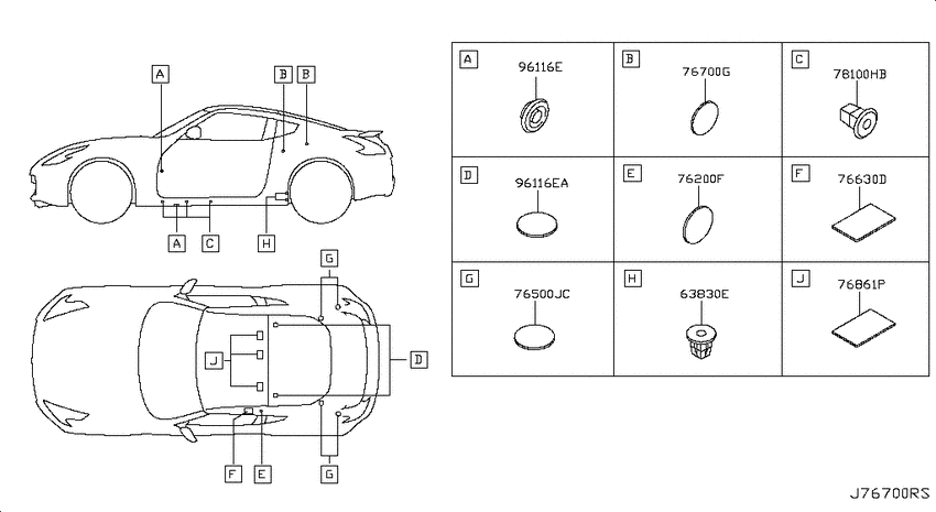 Body side fitting