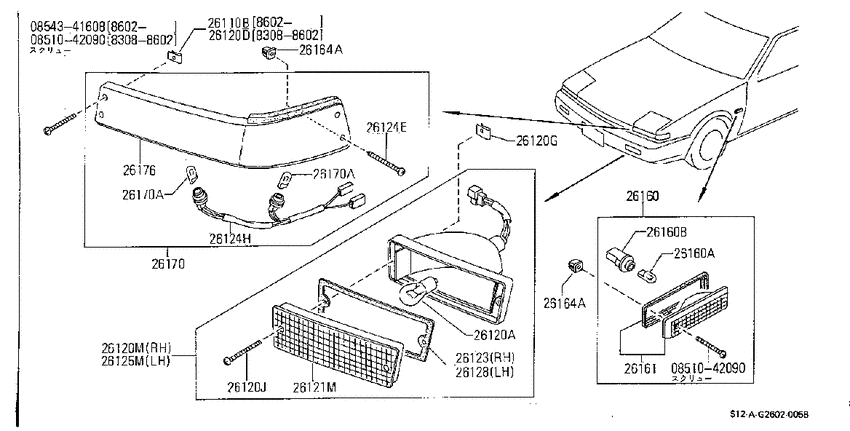 Front combination lamp