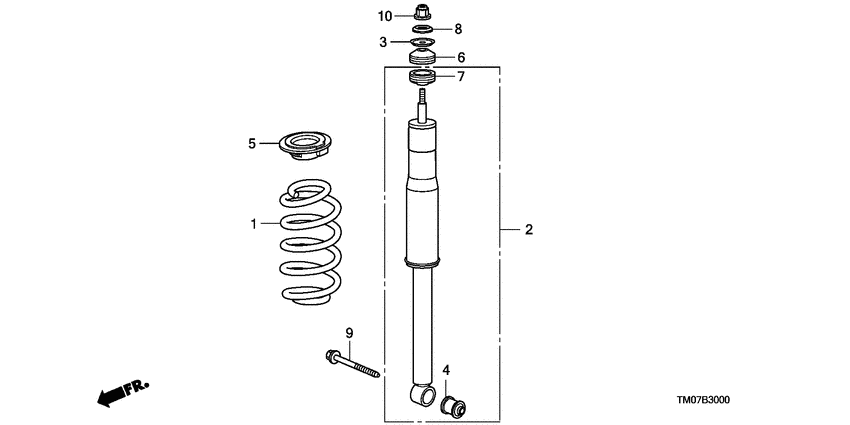 Rear shock absorber