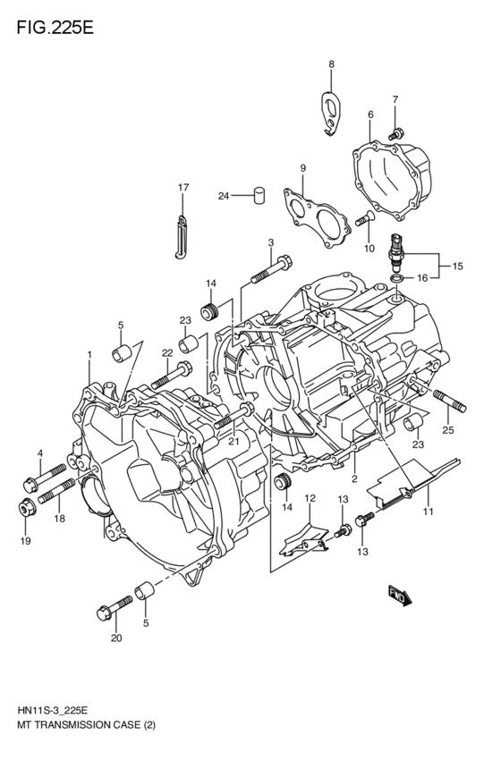 mt - transmission case