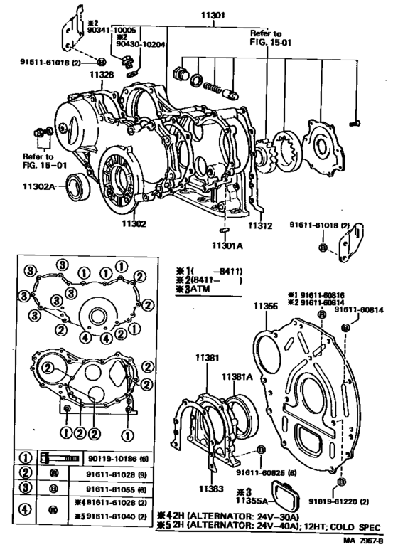 Timing Gear Cover & Rear End Plate