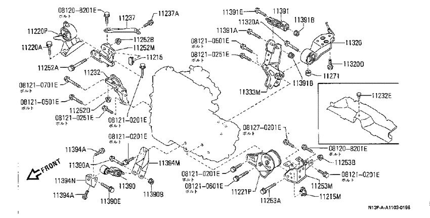 engine & transmission mounting