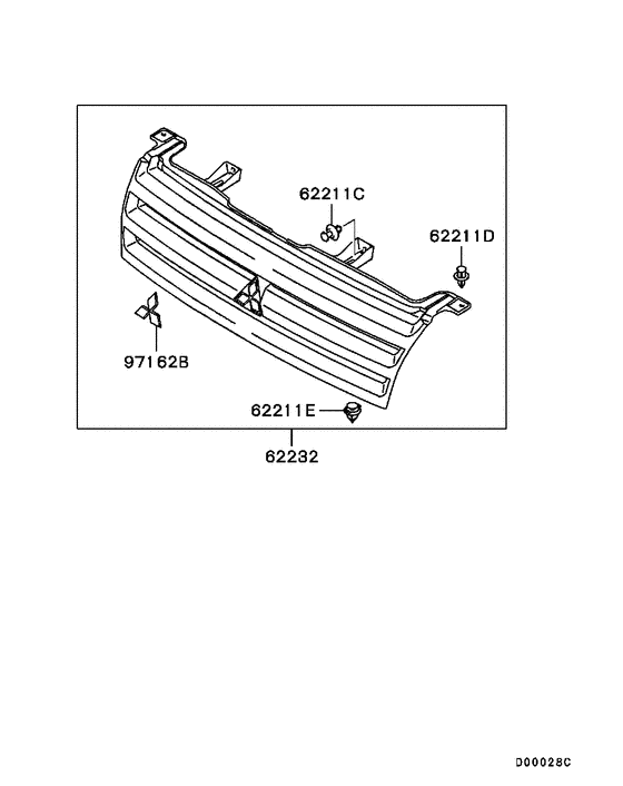 Radiator grille,headlamp bezel
