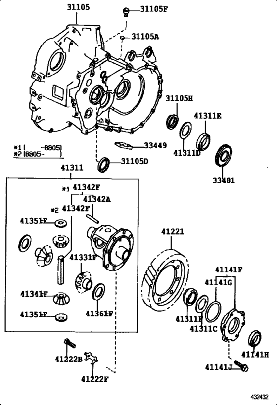 Front Axle Housing & Differential