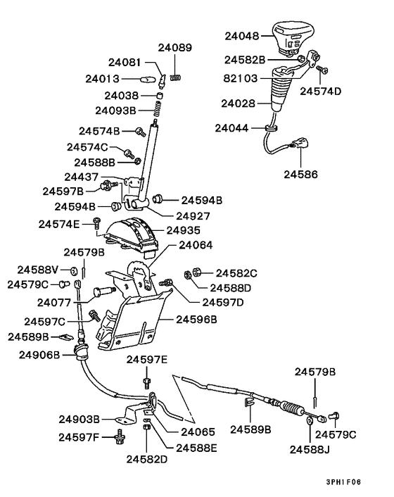 A/t floor shift linkage