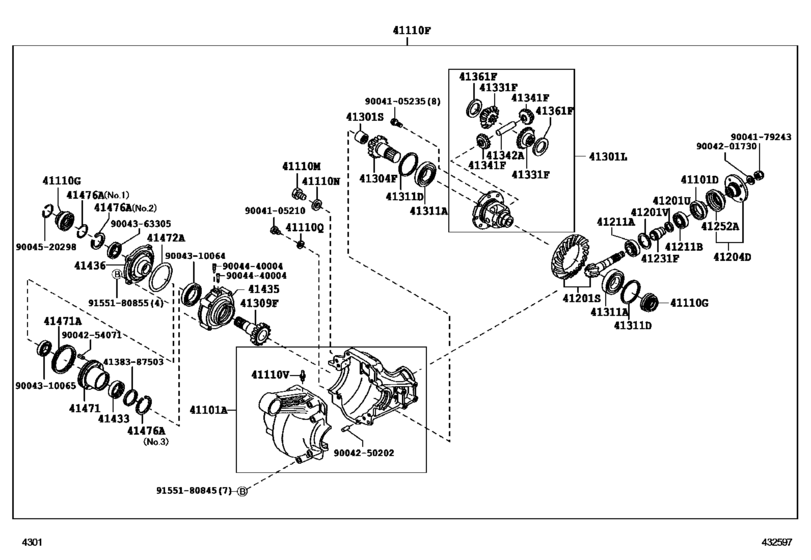 Front Axle Housing & Differential