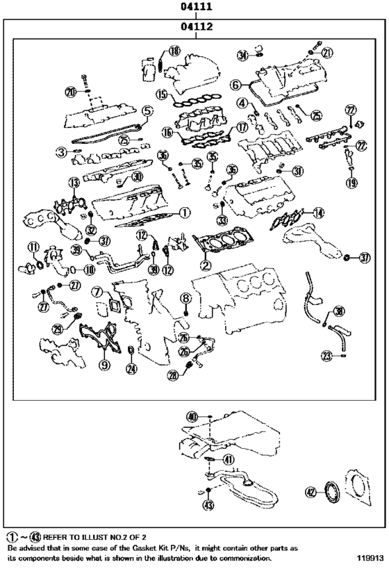 Engine Overhaul Gasket Kit