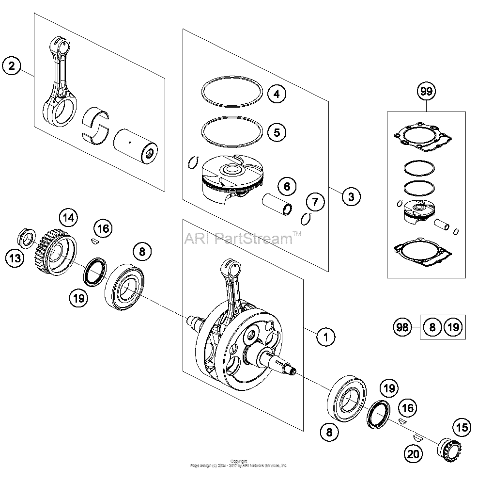 Crankshaft, Piston