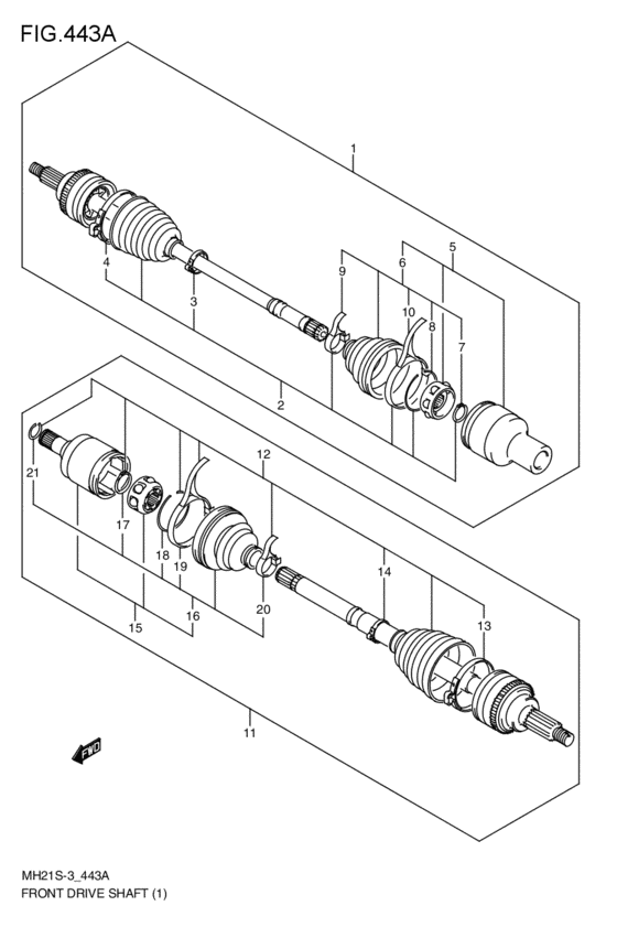 front-drive shaft