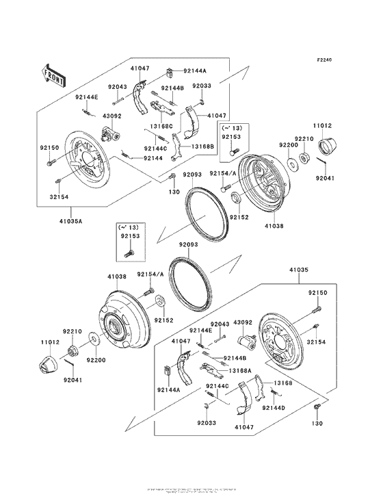 Rear Hubs/brakes