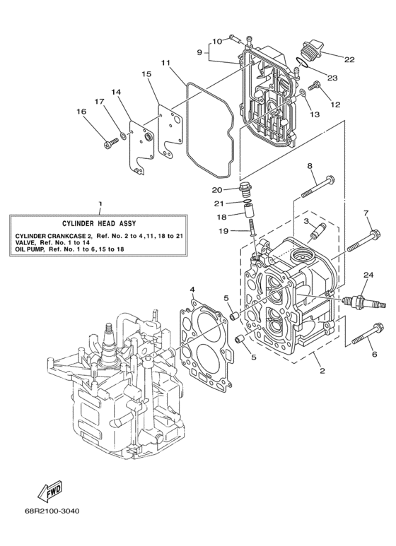 Cylinder crankcase