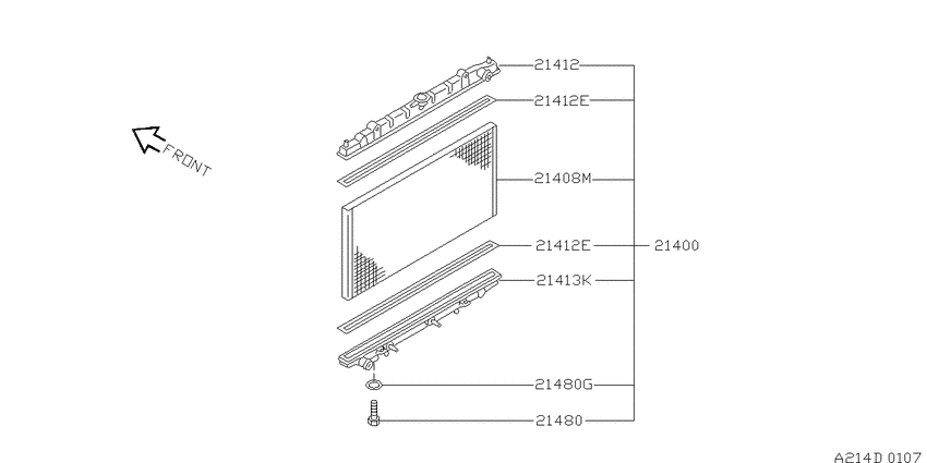 Radiator, shroud & fitting