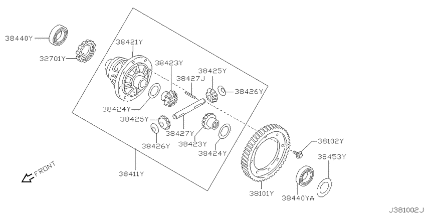Front final drive