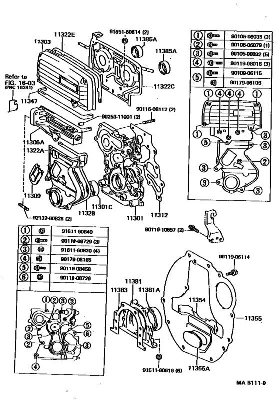 Timing Gear Cover & Rear End Plate