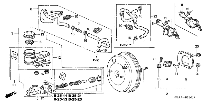 Brake master cylinder/ master power