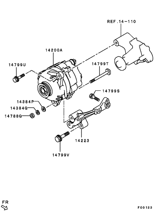 Alternator & vacuum pump