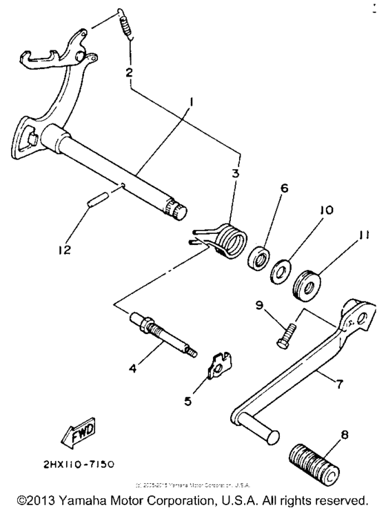 Shift shaft