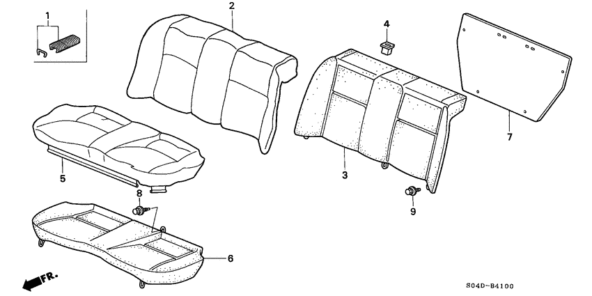 Rear seat