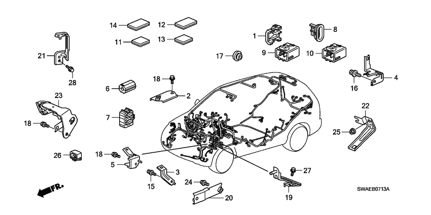 Harness band/bracket