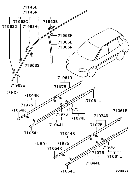 Side garnish & moulding