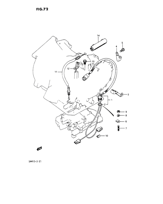 At solenoid harness and control cable