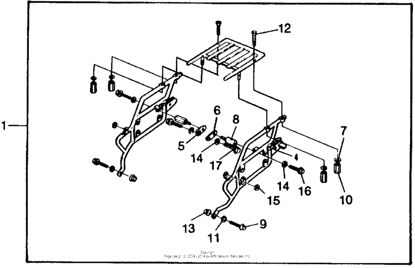 Saddlebag mount set 81-82