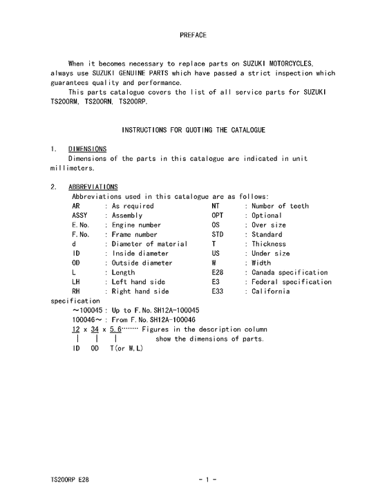 Catalog preface