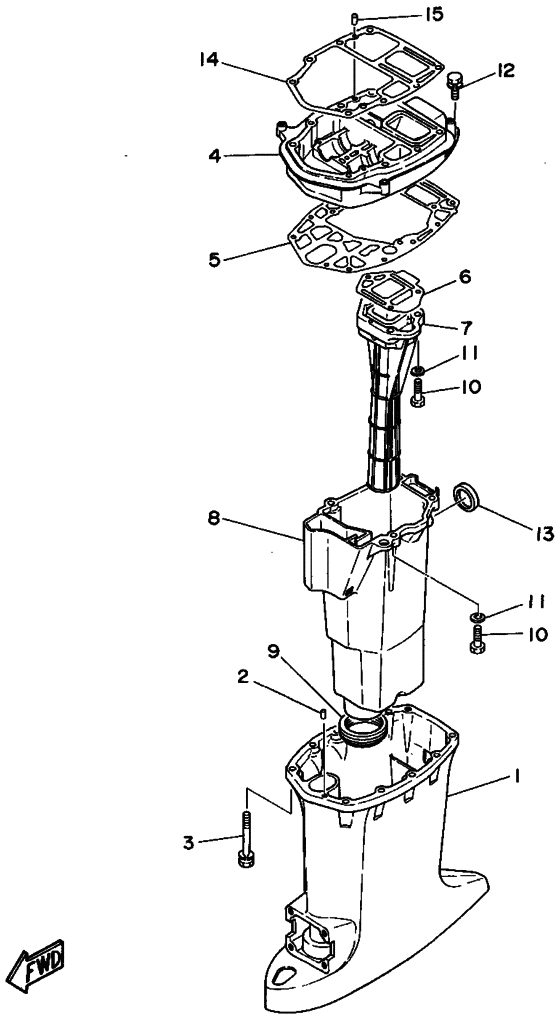 Upper casing