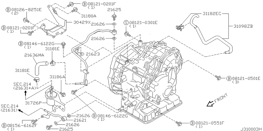 Auto transmission,transaxle & fitting