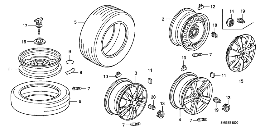 Tire/wheel disks