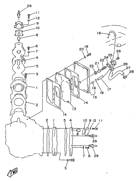 Cylinder. crankcase 2