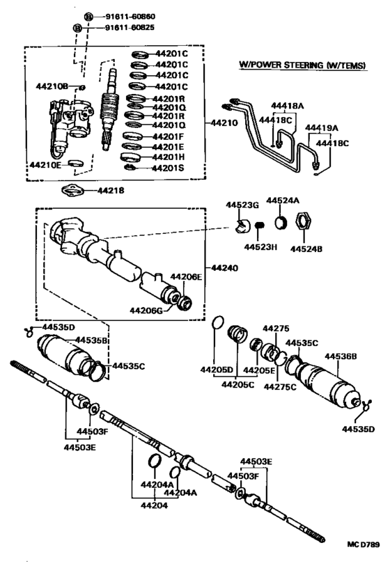 Front Steering Gear & Link