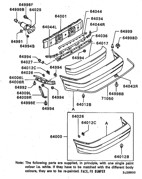 Rear bumper & support