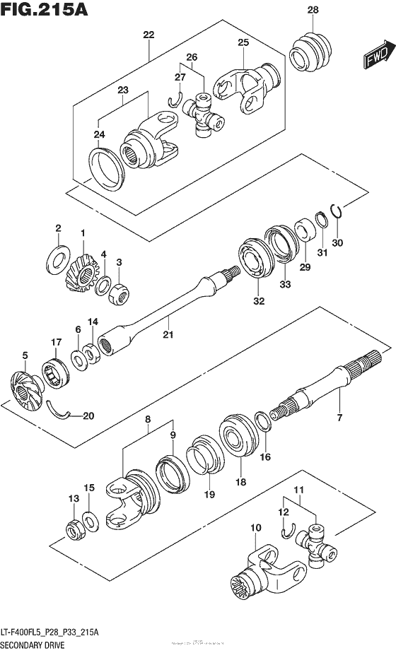 Secondary Drive (Lt-F400Fl5 P28)