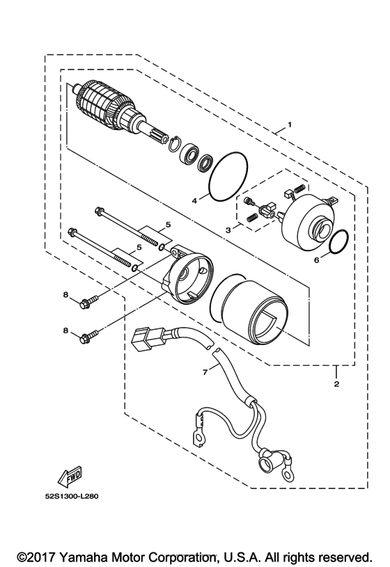 Starting motor