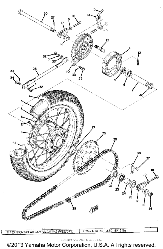 Rear wheel