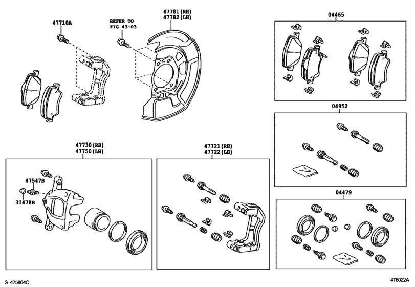 Front Disc Brake Caliper & Dust Cover
