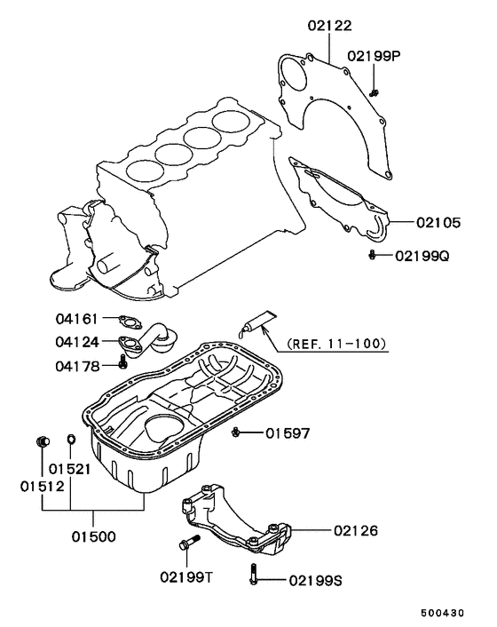 Cover,rear plate & oil pan