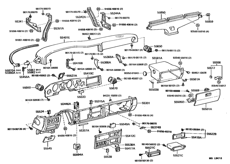 Instrument Panel & Glove Compartment
