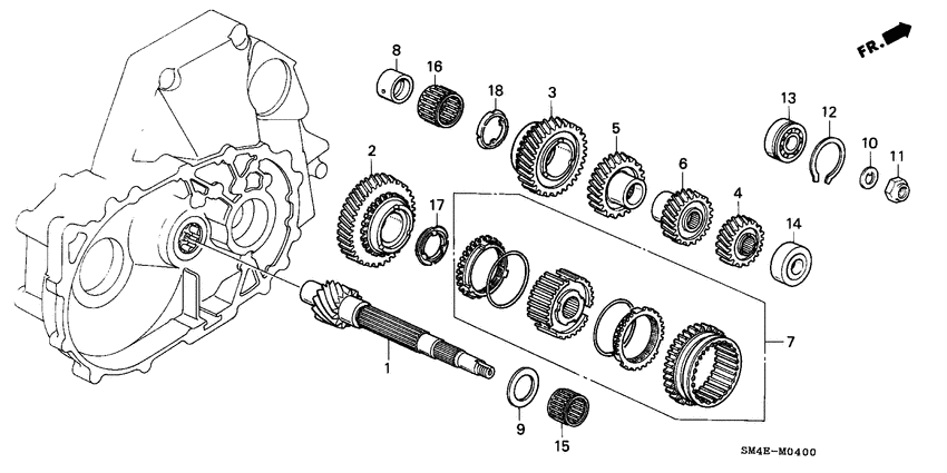 Countershaft/gear