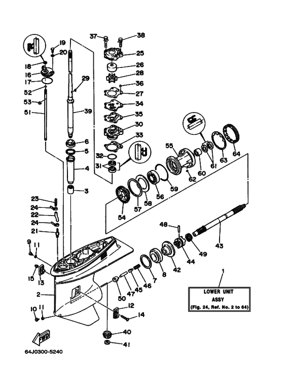 Lower casing & drive 3