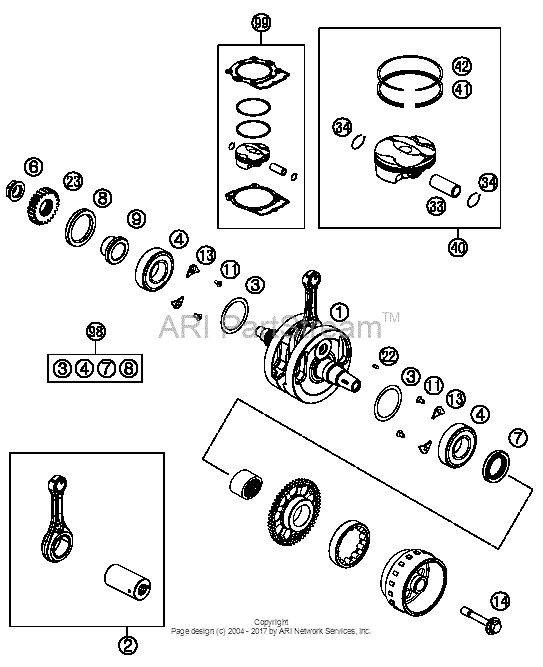 Crankshaft, Piston