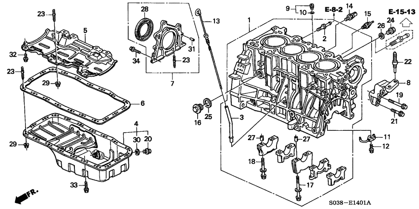 Cylinder block/oil pan