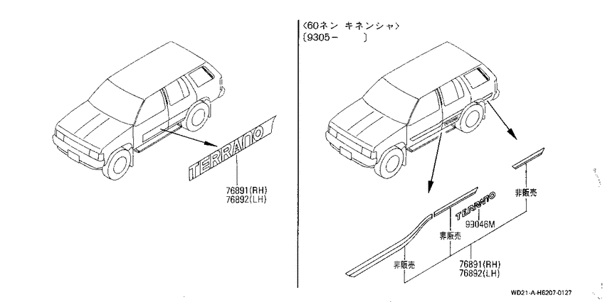 Body side moulding
