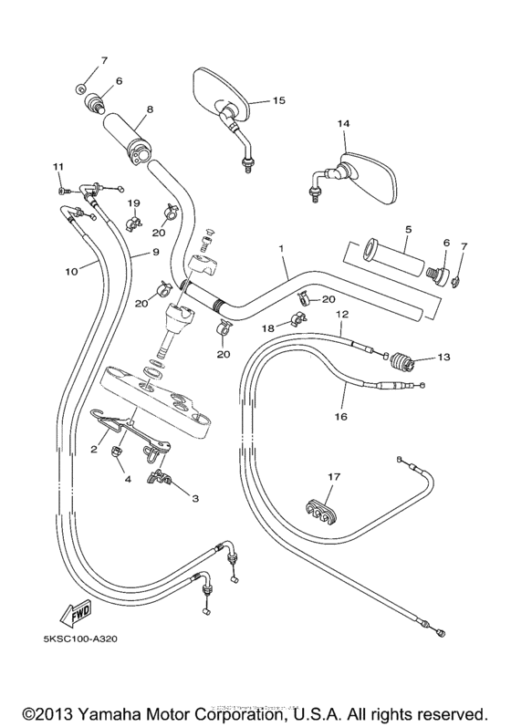 Steering handle & cable
