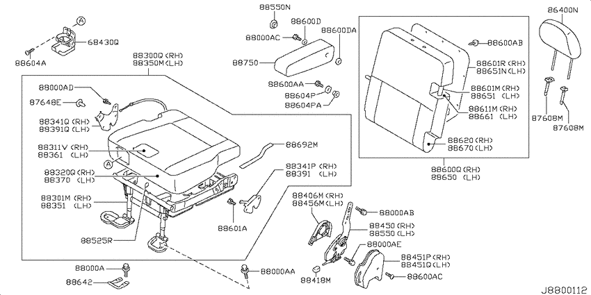 Rear seat