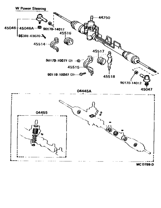 Front Steering Gear & Link